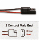 INSTL~12V Pwr Plug only/2 Wire