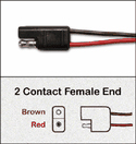 INSTL~12V Pwr Jack only/2 Wire