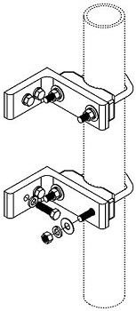 SCALA~Yagi Mountng Clmp 2-3/8"