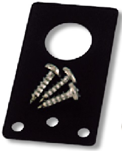 TECON~3/4" Black Flat Bracket